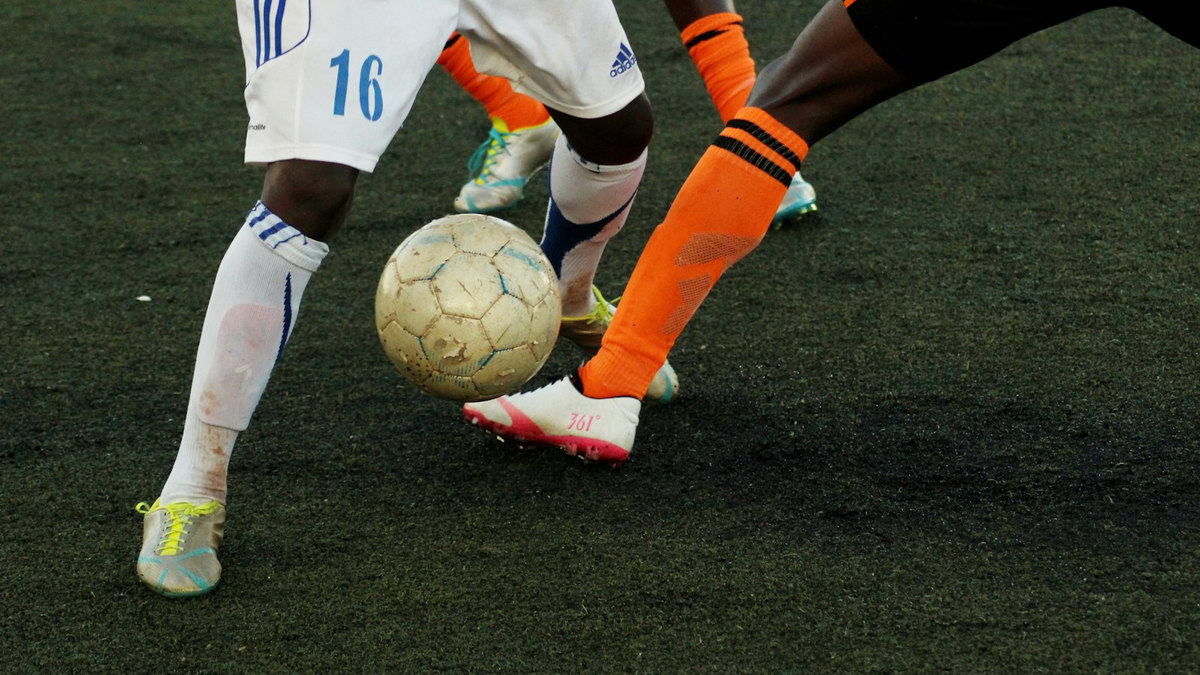Stade avant une soirée de football, photo d'illustration libre de droits